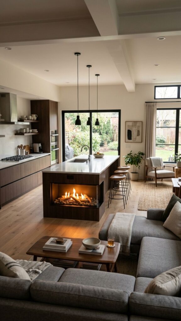7. Incorporate Hidden Storage on the Living Room Side