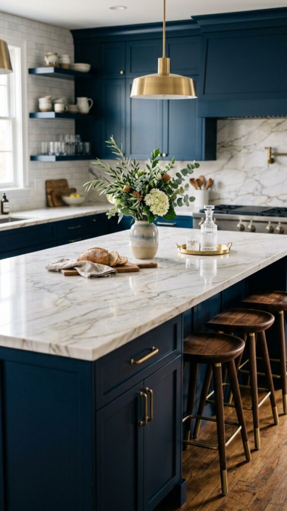 7. Install a Marble Countertop for Elegance