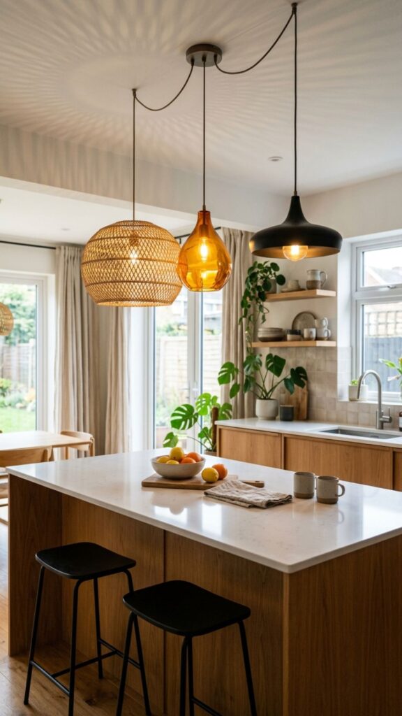 7. Install a Statement Pendant Trio