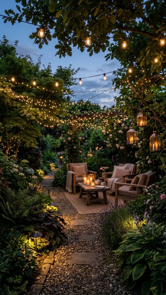 7. Layer Soft Outdoor Lighting