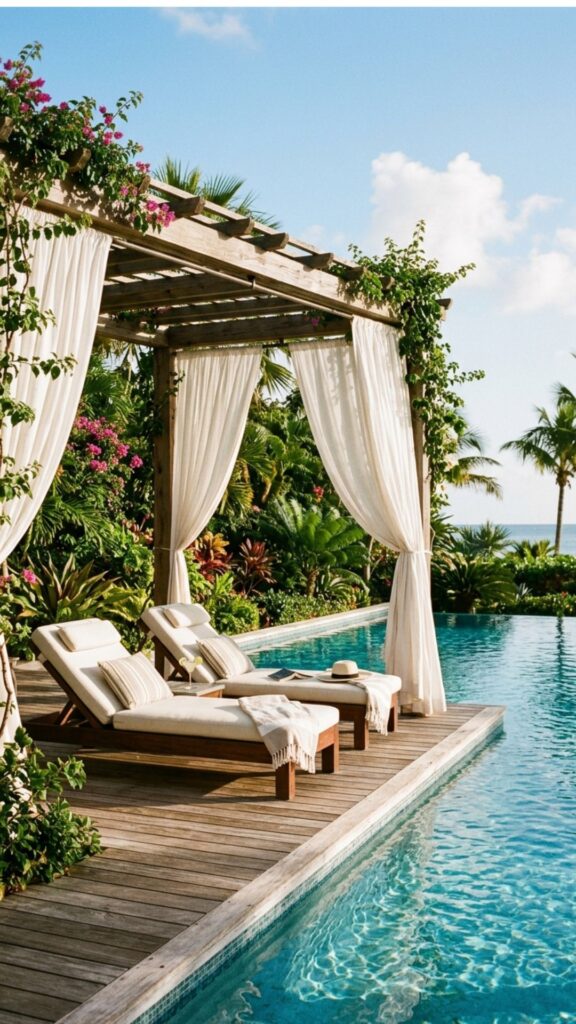 7. Poolside Shade Structure