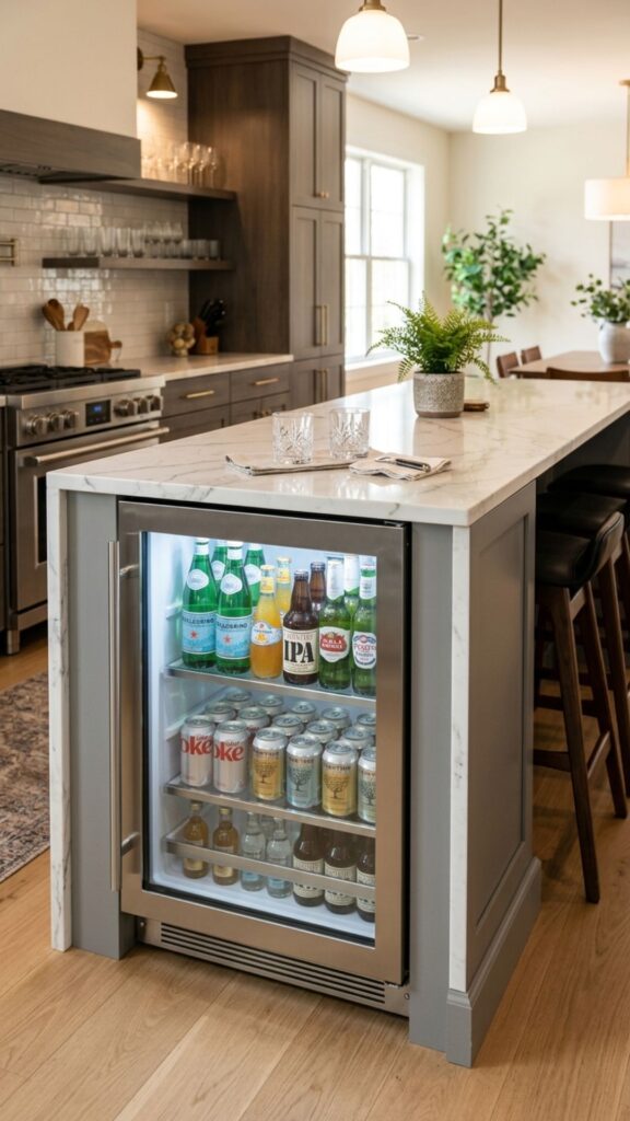 7. Power a Beverage Fridge or Wine Cooler