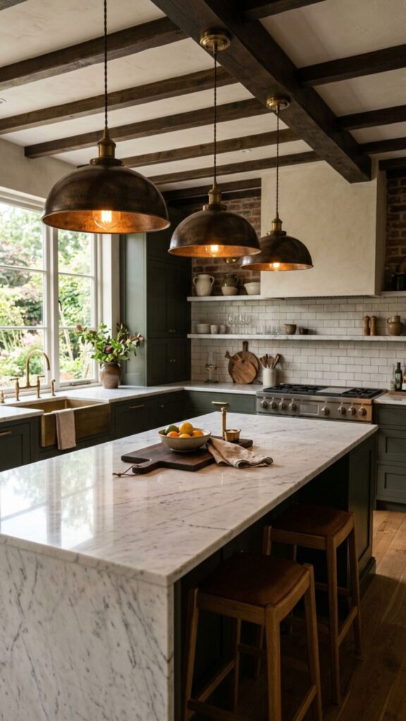 7. Vintage Brass Fixtures