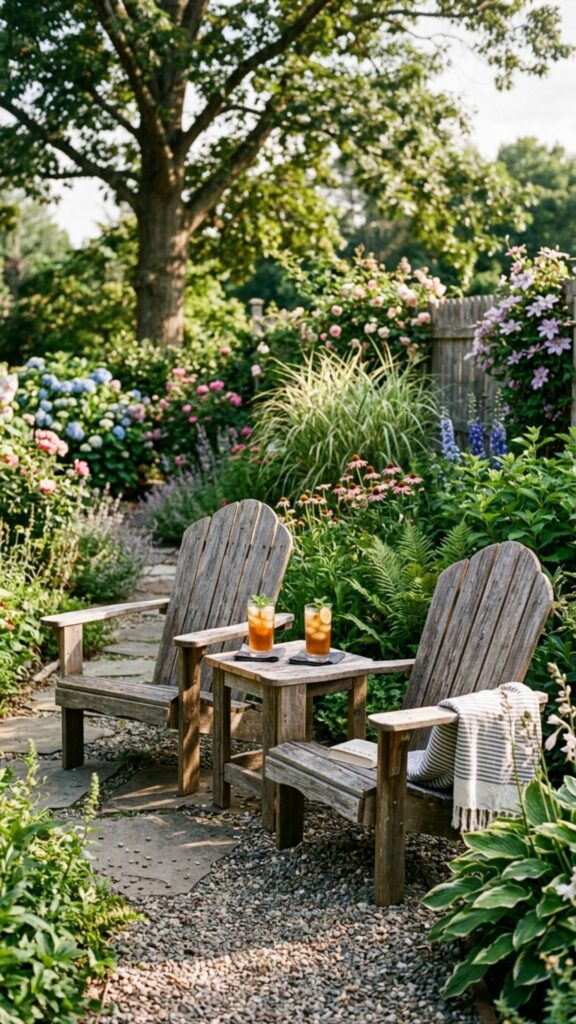8. Adirondack Chairs from Reclaimed Wood