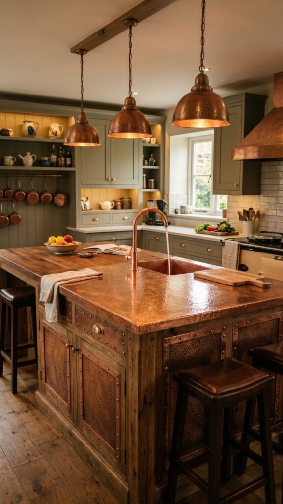8. Copper Accents and Fixtures