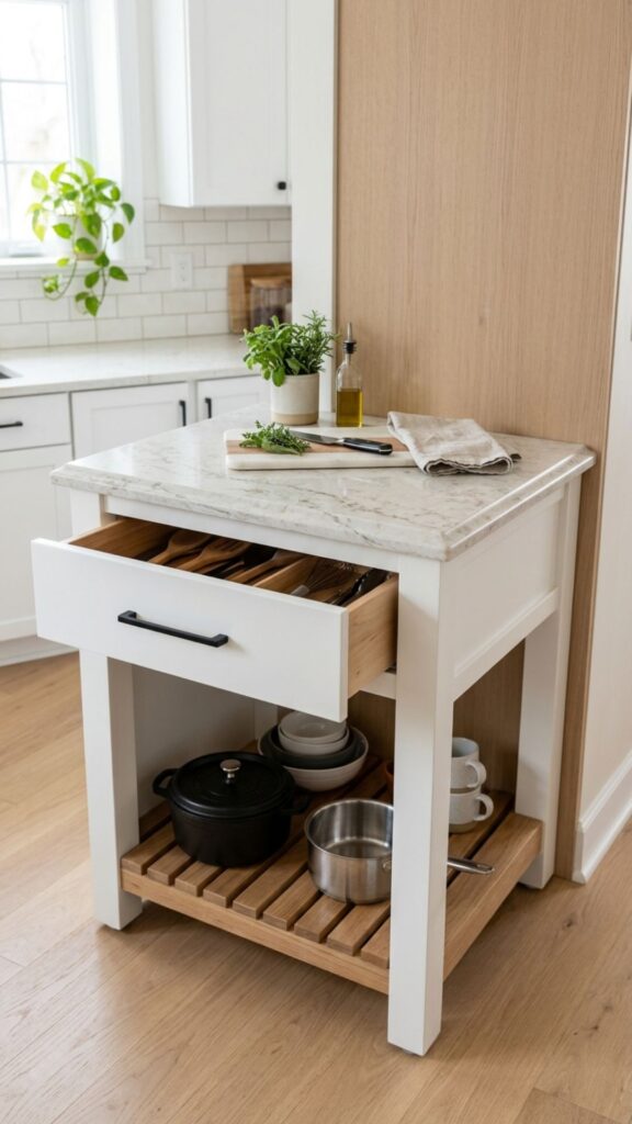 8. Design a Compact Corner Prep Island