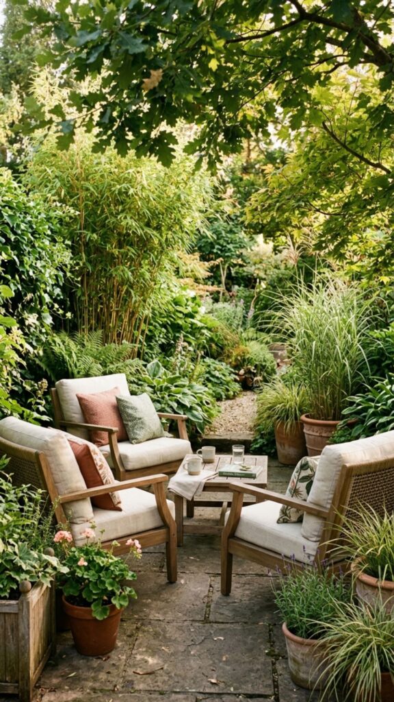 8. Frame the Space with Tall Planters