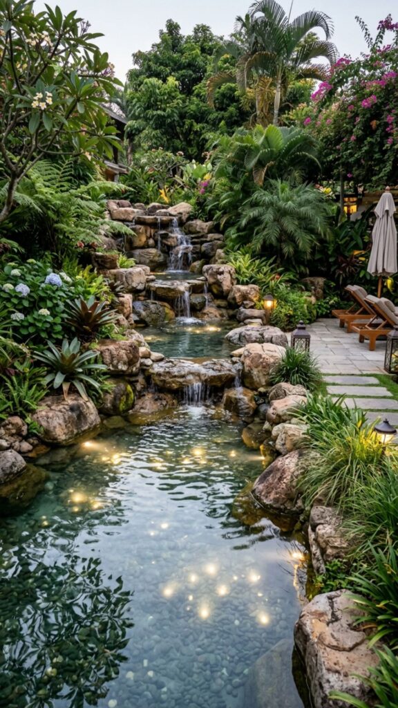 8. Install a Cascading Water Feature