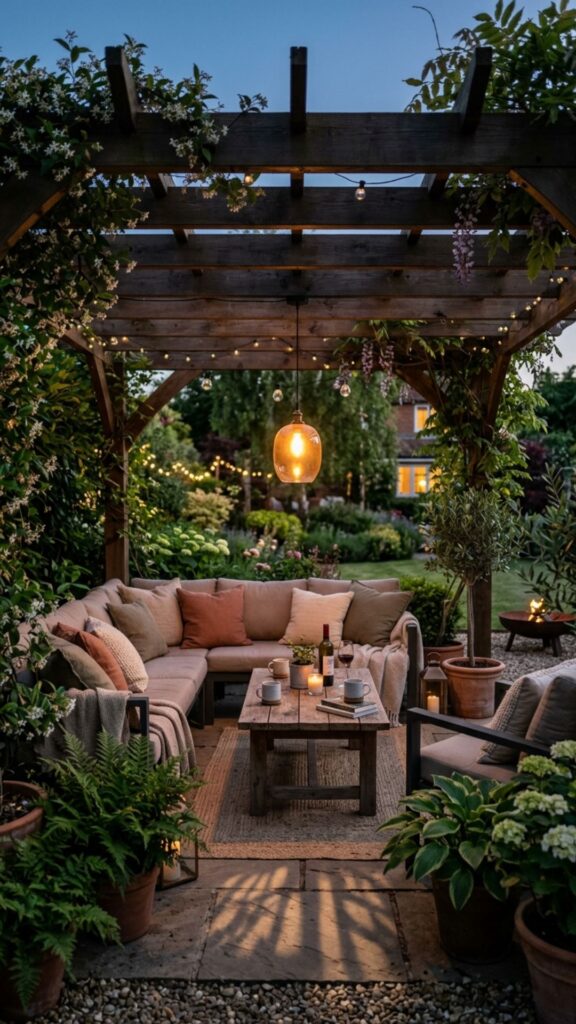 8. Install a Dimmable Pergola Light