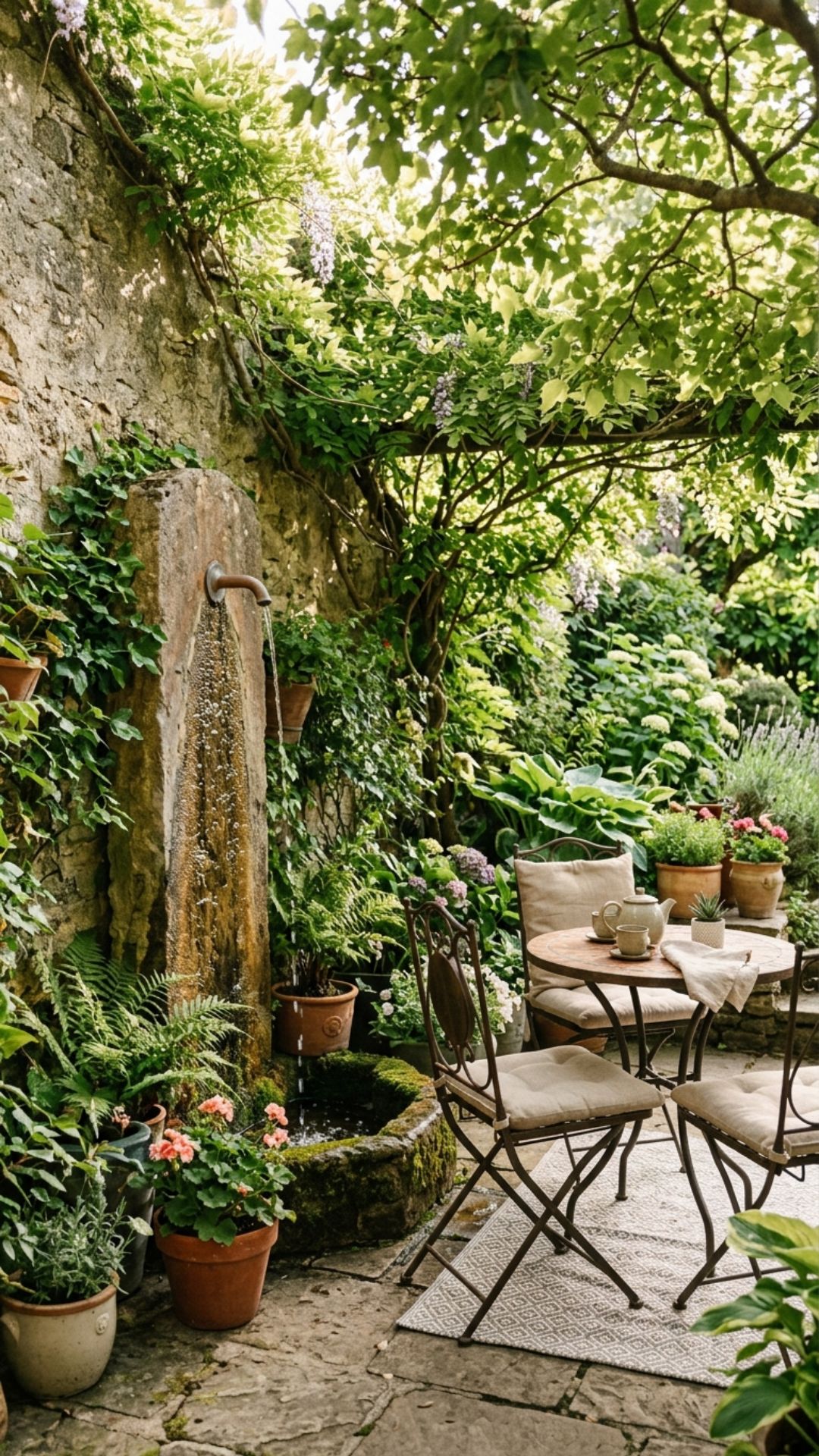 8. Install a Slim Water Feature