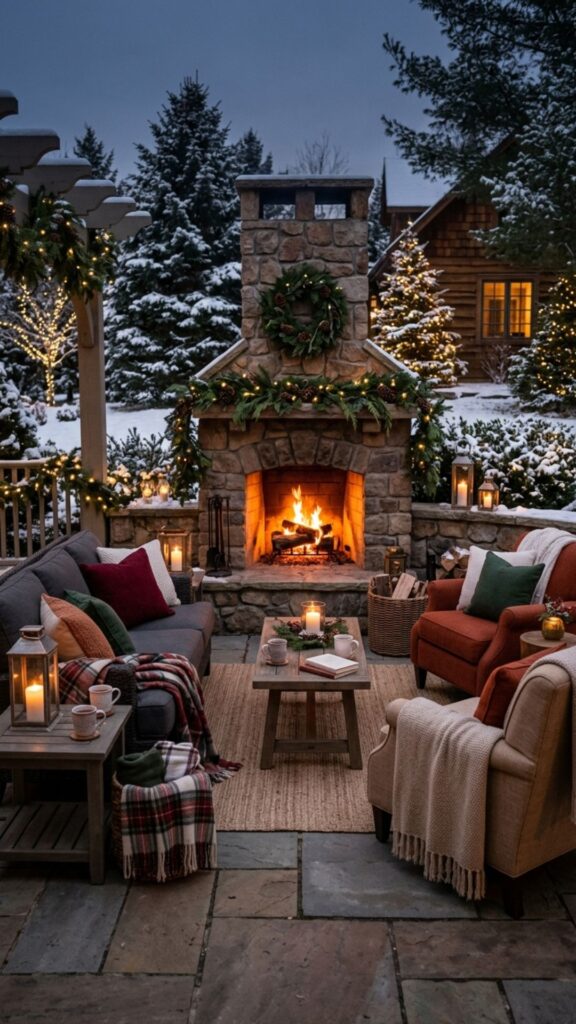 8. Invest in an Outdoor Fireplace