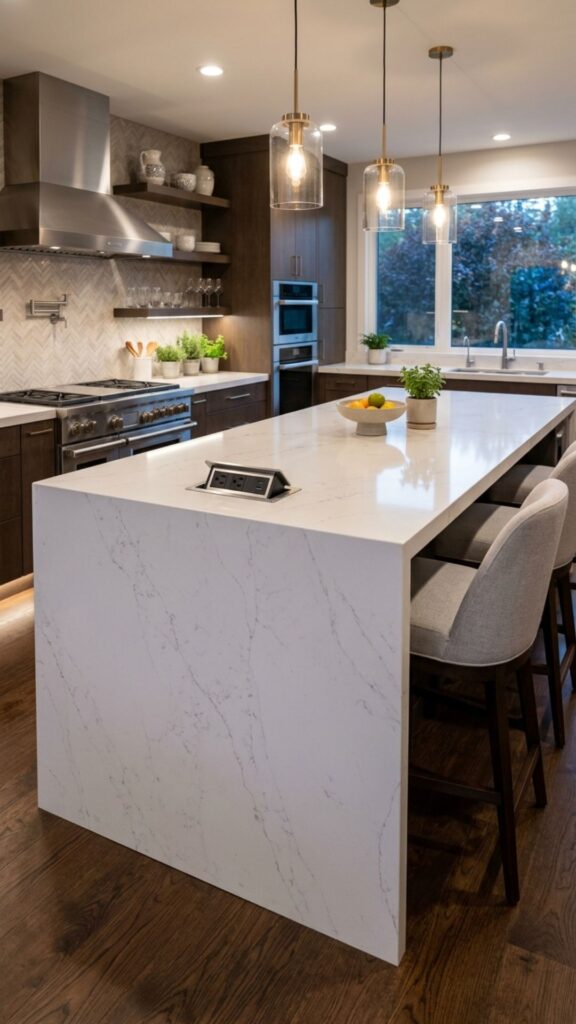 8. Islands with Waterfall Quartz and Hidden Outlets