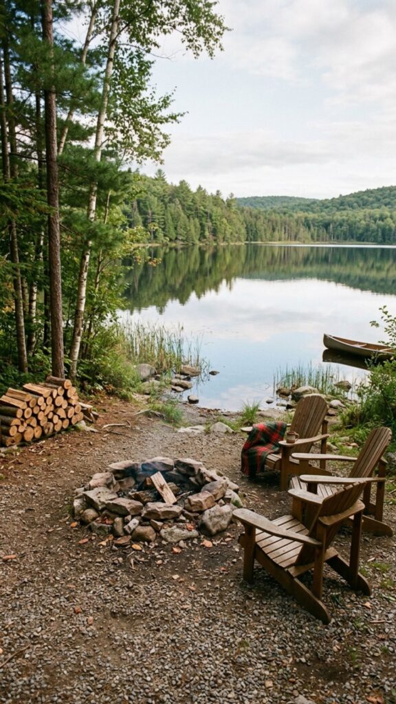 8. Lakeside Fire Pit Retreat
