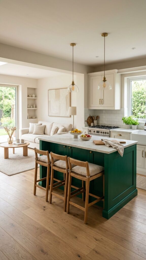 8. Pick a Bold Color to Anchor the Space