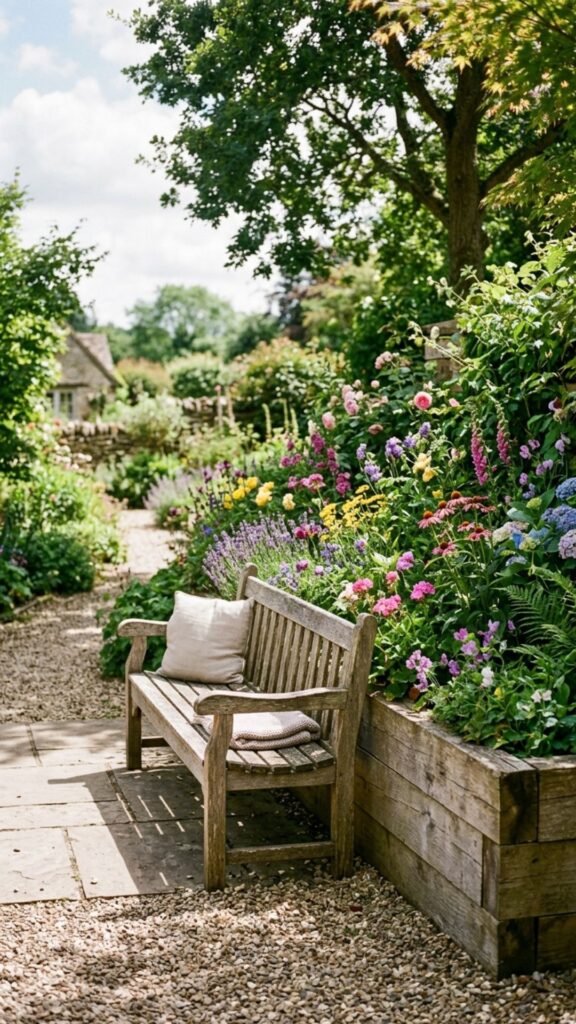 8. Raised Garden Bed Seating