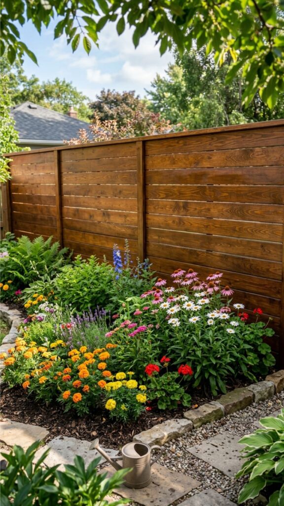 8. Refresh Your Fence With Paint or Stain