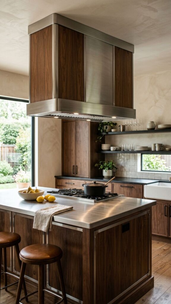 8. Two-Tone Wood and Metal Combo