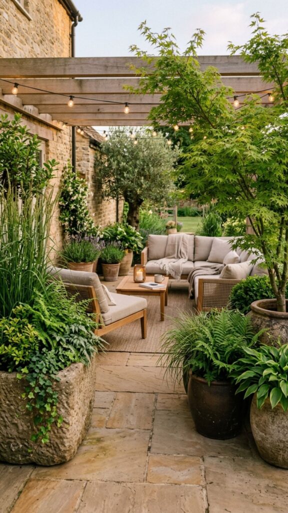 8. Use Large Potted Plants as Statement Pieces