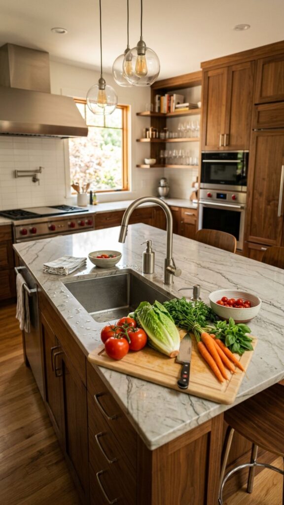 9. Add a Built-In Sink for a Prep Station