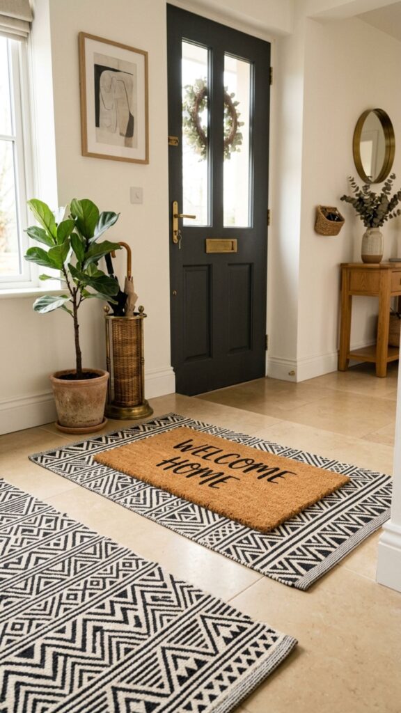 9. Add a Layered Doormat Combo