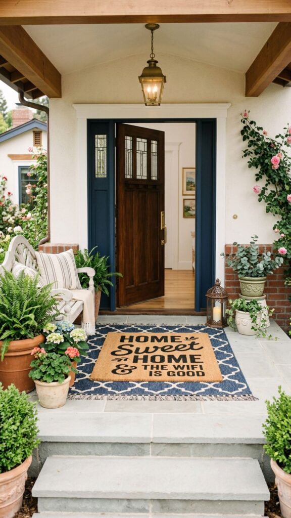 9. Add a Statement Welcome Mat