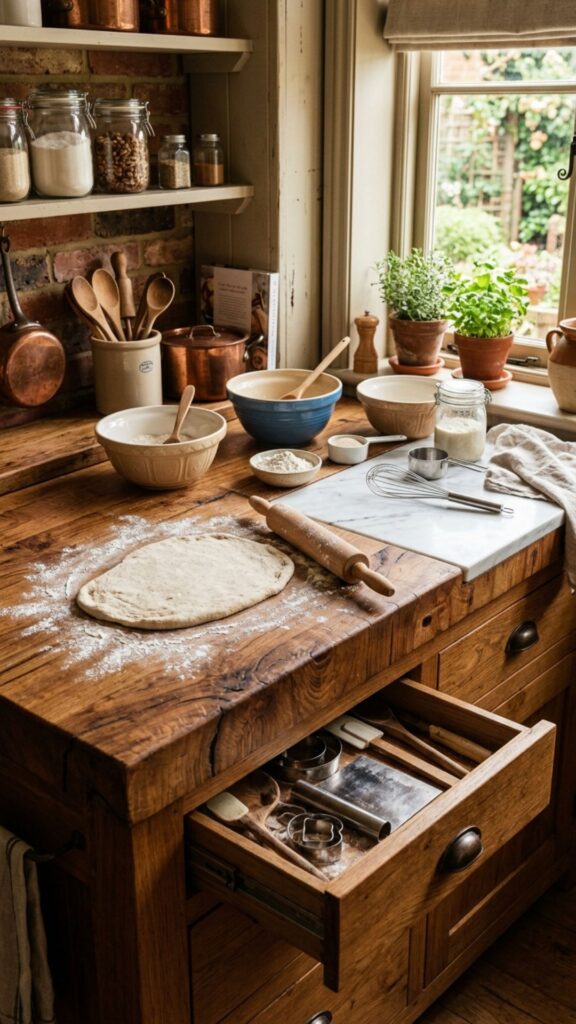 9. Butcher Block Baking Station