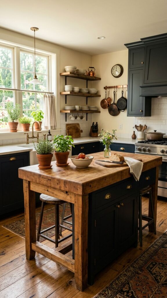 9. Choose a Butcher Block Top for Rustic Charm