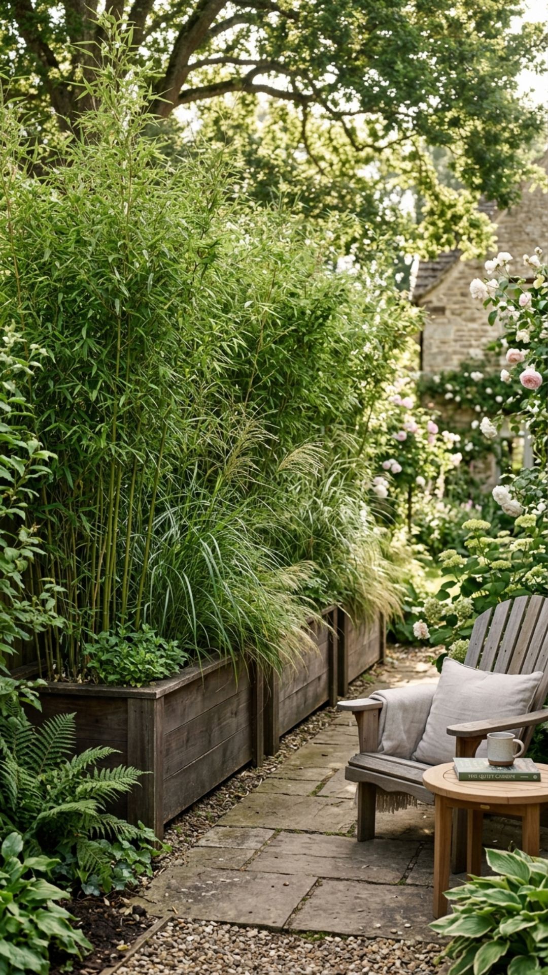 9. Create Privacy With Tall Planters