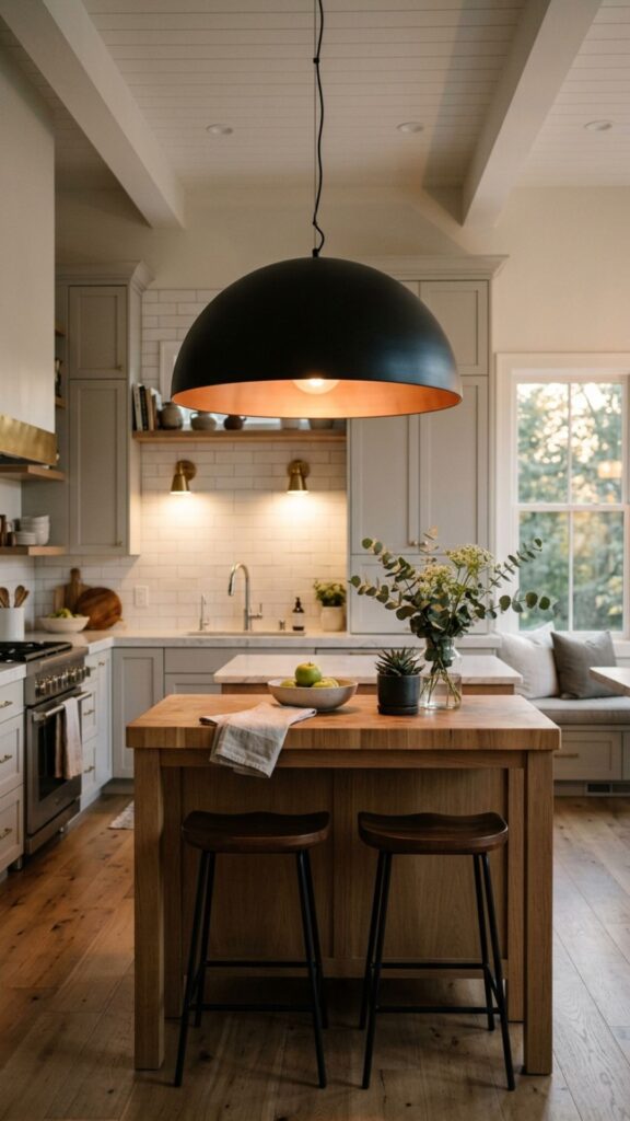 9. Oversized Single Dome Pendant