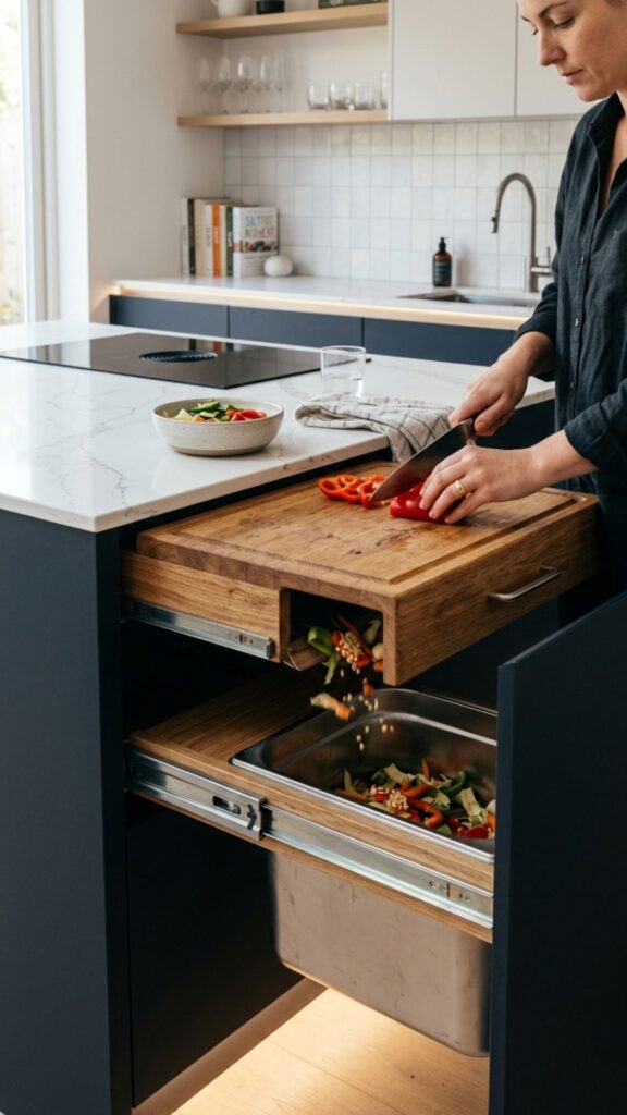 9. Roll-Out Cutting Board Drawer