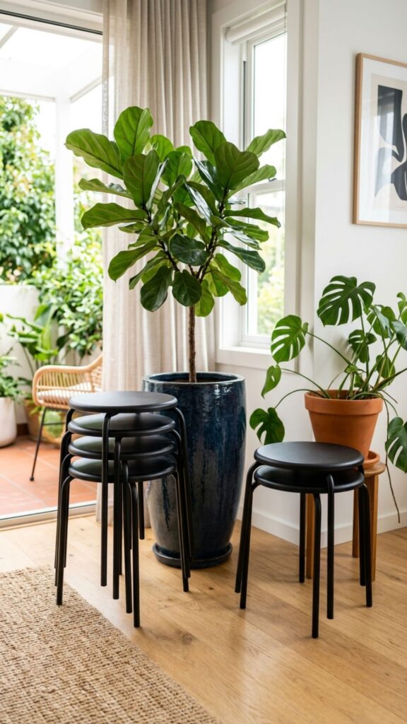 9. Stackable Stools