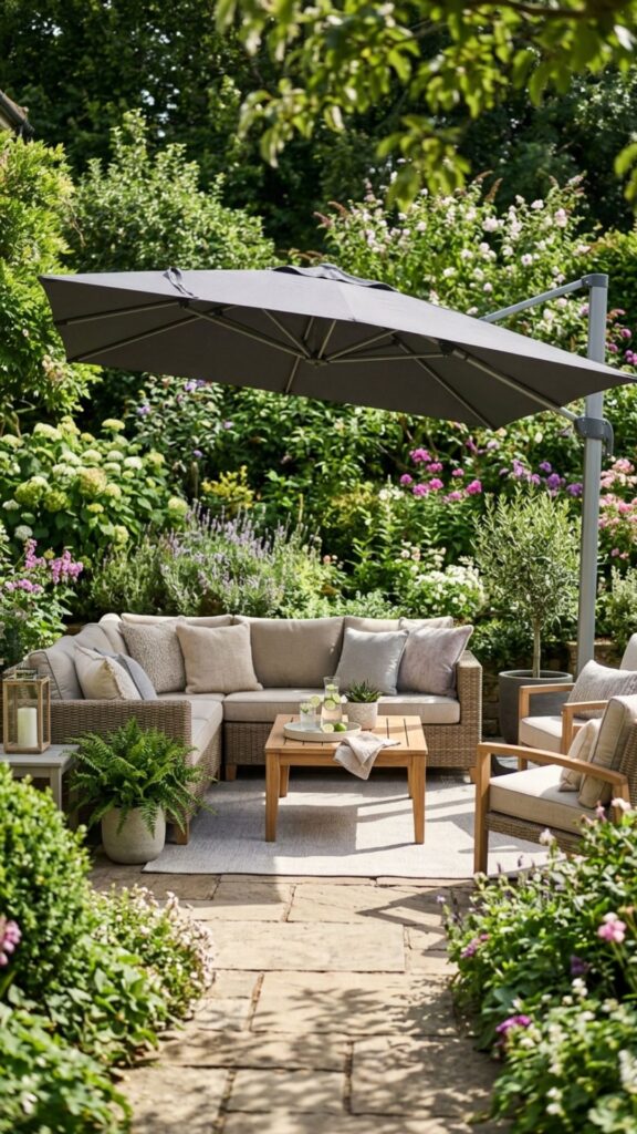9. Use a Cantilever Umbrella
