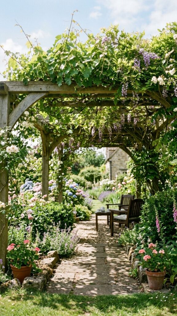 9. Vine-Covered Green Canopy