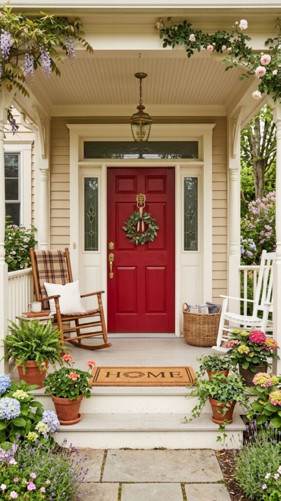 1. Add a Bold Front Door Color