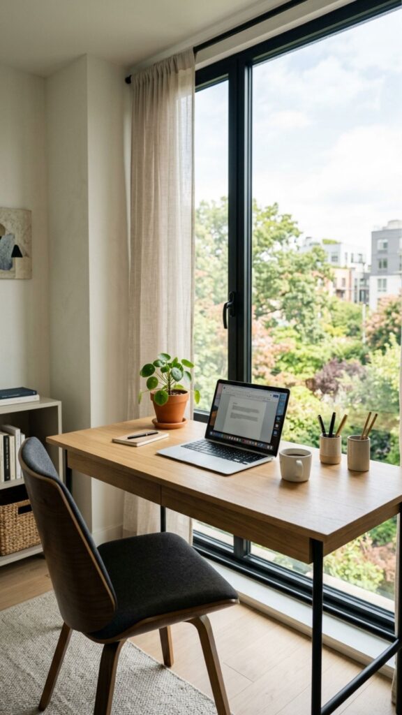 1. Angle Your Desk Toward a Window