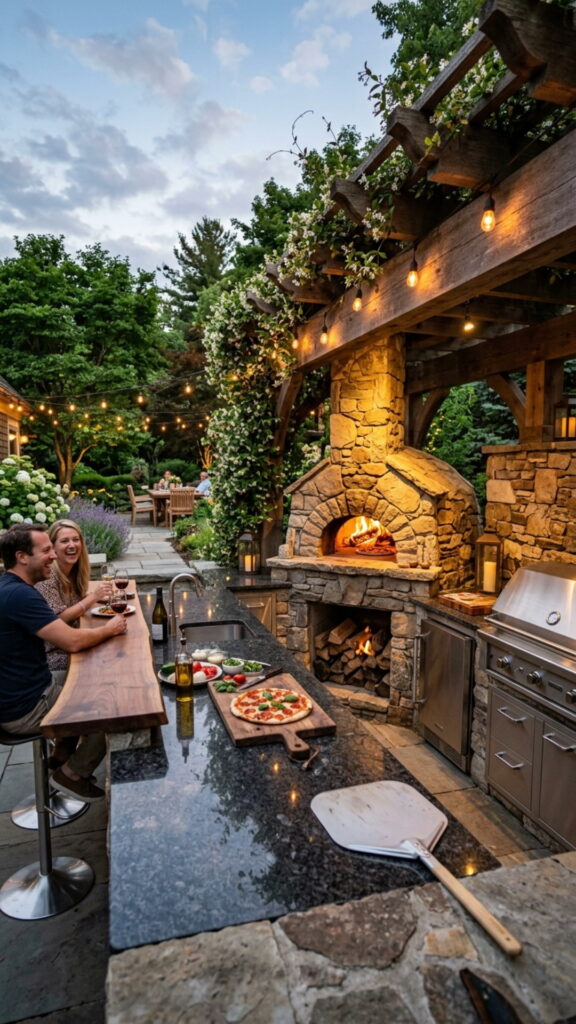 1. Build Around a Wood-Fired Pizza Oven