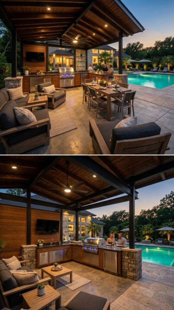 1. Build a Covered Cooking Pavilion