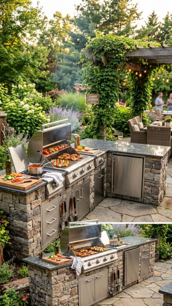 1. Build a Dedicated Grill Island