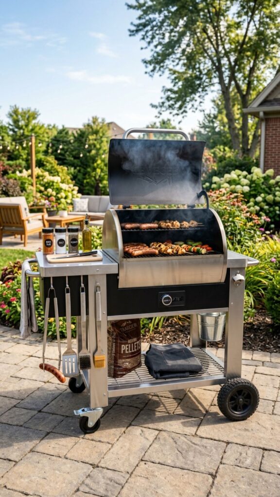 1. Build a Simple Rolling Grill Station