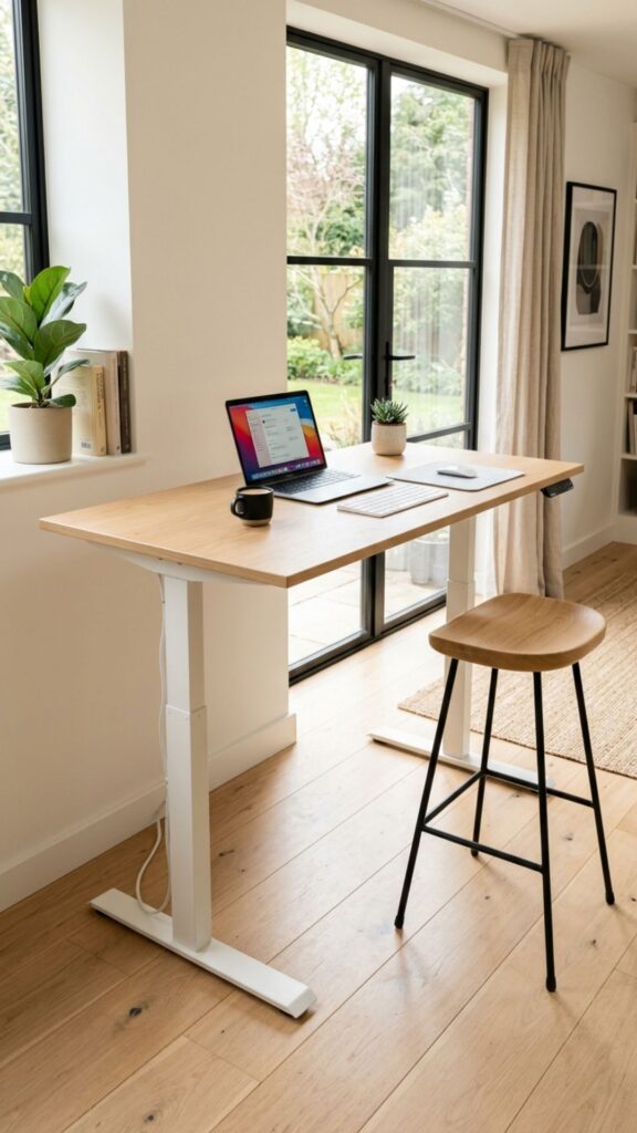 1. Choose a Simple Elevated Standing Table