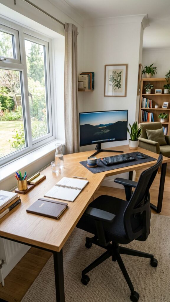 1. Choose an L-Shaped Desk for Maximum Surface Space