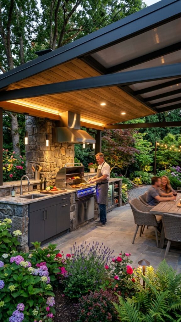 1. Covered Cooking Zone — Shelter First, Everything Else Second