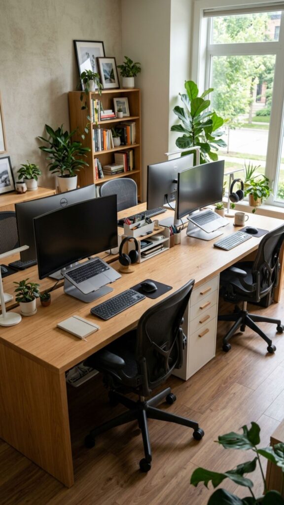 1. Create a Long Two-Person Desk