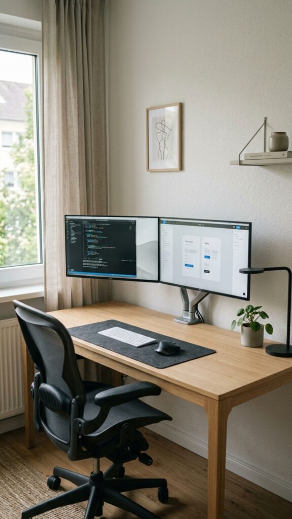 1. Create a Minimalist Dual Monitor Workspace