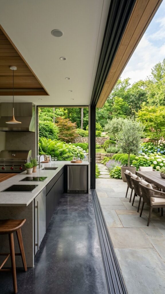 1. Full-Height Sliding Glass Walls for a Seamless Flow