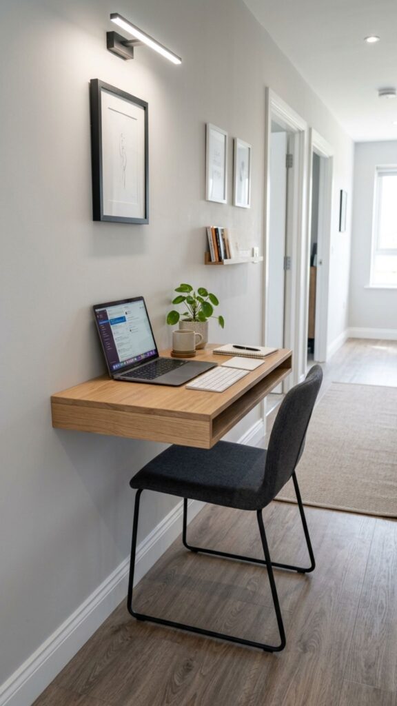 1. Install a Slim Floating Desk