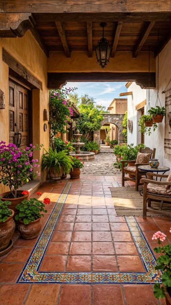 1. Lay Down Terracotta Tile Flooring