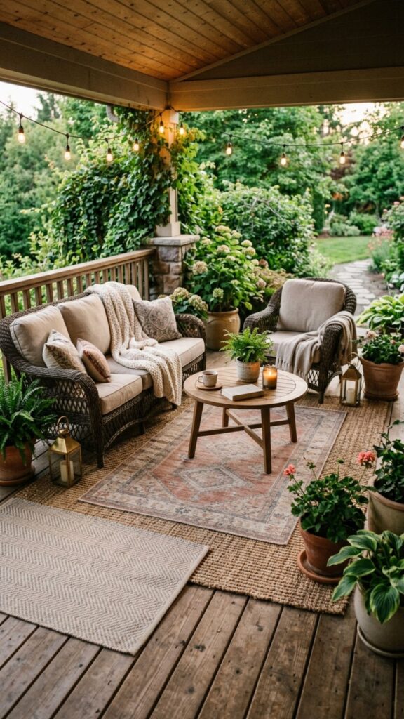 1. Layer Soft Outdoor Rugs