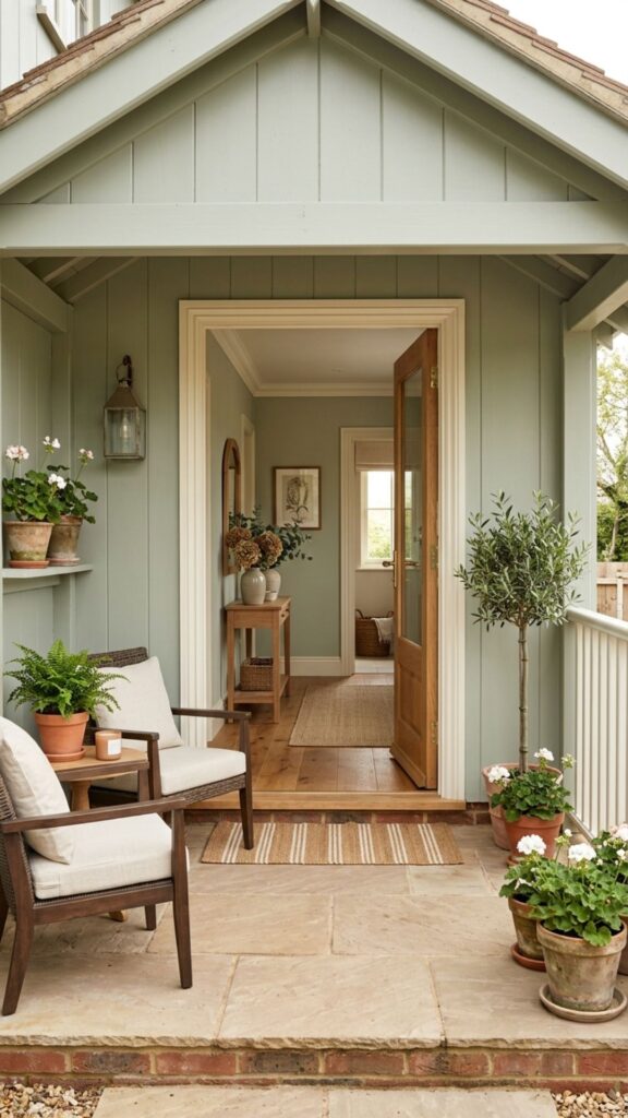 1. Match Your Porch and Hallway Color Story