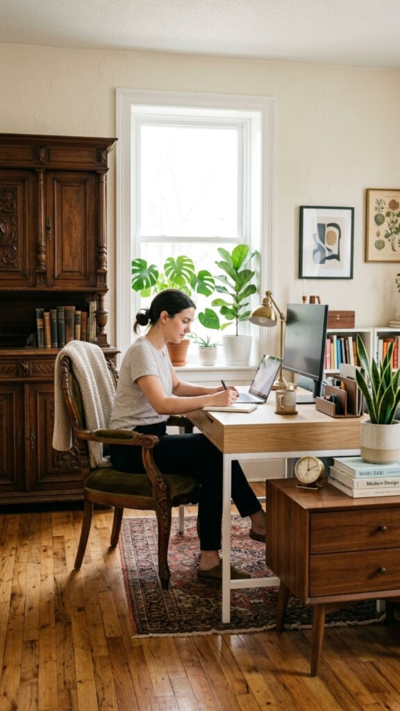 1. Mix Vintage and Modern Furniture